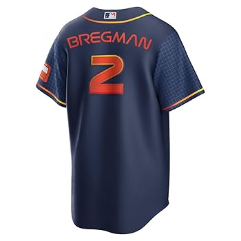 ヒューストン・アストロズ　シティコネクトユニフォーム　Alex Bregman Amazon.com: Nike Men's Houston Astros Alex Bregman Navy City